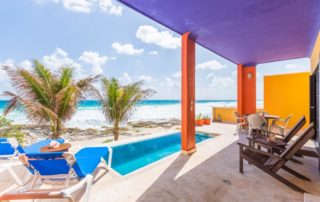 Casa Flamboyan Beachfront Isla Mujeres Lost Oasis Vacation Rental